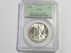 BU Uncirculated 1942 Walking Liberty Half Dollar - Green Label  PCGS MS64 #10881