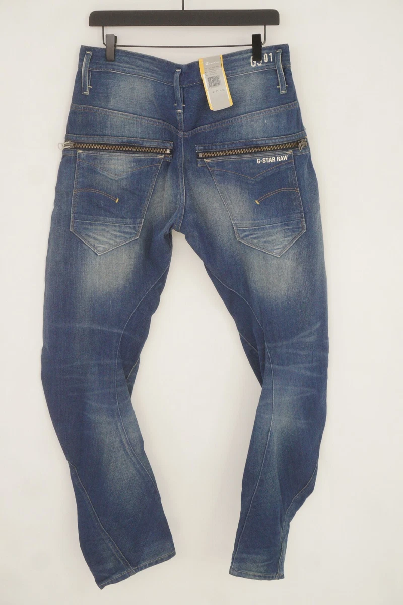 Men G-Star Denim Jeans Cotton New Riley 3D Loose Tapered Size W31