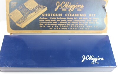 JC Higgins Shotgun Cleaning Kit No.710 Original Steel Box Sold at