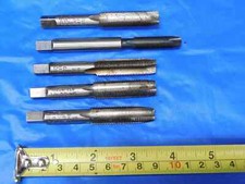 5pcs 1/2 - 20 NF HSS PLUG TAPER TAPS STRAIGHT FLUTE SPIRAL POINT .5 UNF