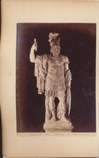 SET OF TWO ALBUMEN PHOTOS OF ROMAN SCULPTURES 