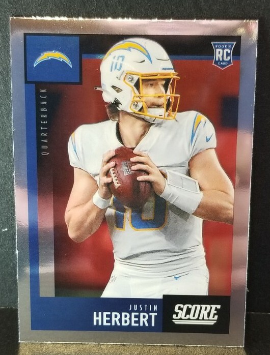 2020 NFL Chronicles Score Justin Herbert RC #443 Los Angeles Chargers