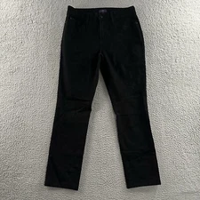 NYDJ Womens Jeans Black Size 6 Legging Lift Tuck Jegging Floral Cotton Blend