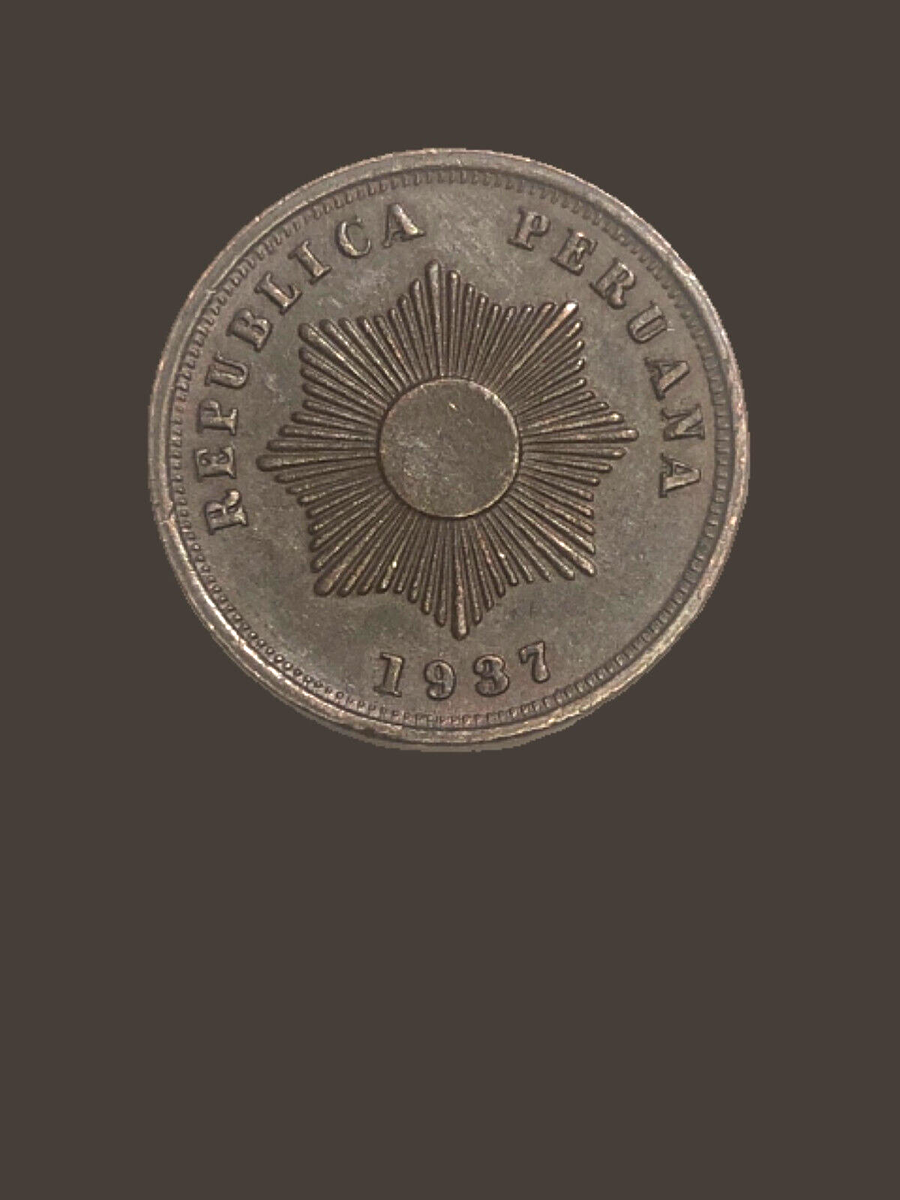 ペルー 2CENTAVOS 2センタボ 2ケンタボ 1937年 Set of 2 Peru 2