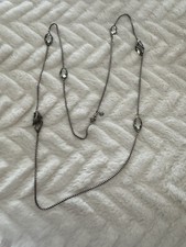 David Yurman Sterling Silver Necklace Can Worn As A Brecelet 36'' Inches Long