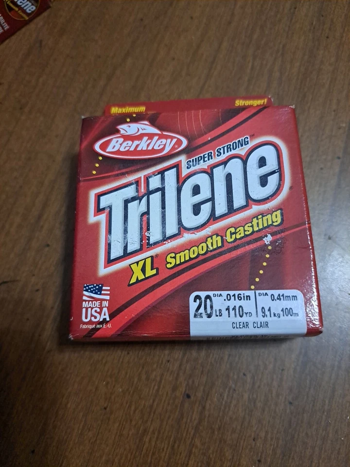 3 - Línea de pesca Berkley Trilene XL 20 lb 110 yardas fundición suave transparente XLPS20-15 Foto 2 de 4