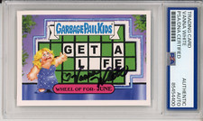 2016 TOPPS GPK GARBAGE PAIL KIDS GAME SHOW VANNA WHITE SIGNED PSA DNA AUTOGRAPH