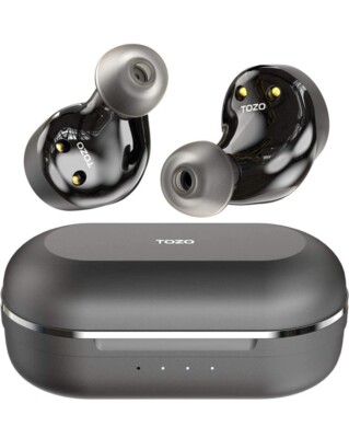 TOZO NC9 Hybrid Wireless Earbuds Active Noise Cancelling Bluetooth 5.0 Deep Bass