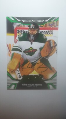2022-23 Upper Deck MVP Green Script Marc-Andre Fleury #79 Minnesota Wild SP