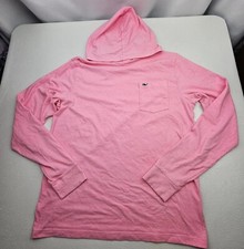 Vineyard Vines Edgartown Hoodie Youth Girls Size 18 Pink Pit To Pit 19in