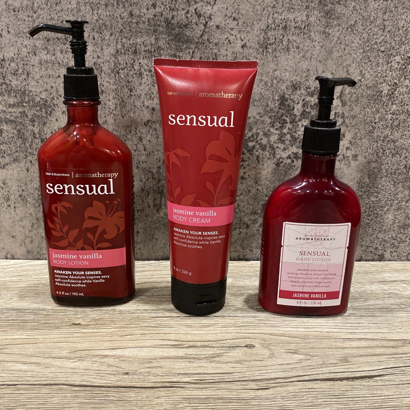 Bath & Bodyworks Aromatherapy Sensual Jasmine Vanilla Body Cream, Lotion (READ!) eBay