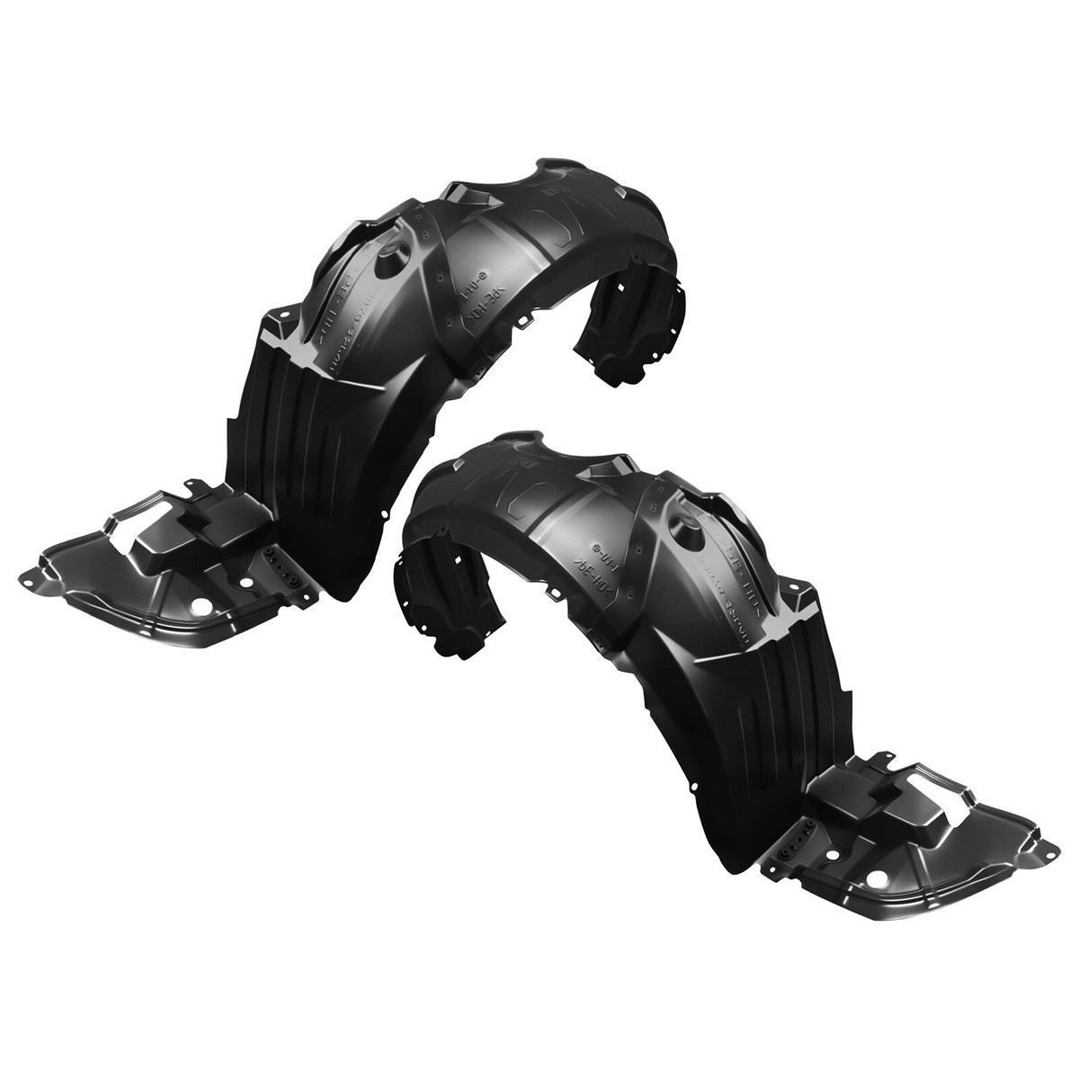 【中古】 ボーダーライン Front Fender Liner Set Fits 2009-2013 Toyota Corolla Front Left