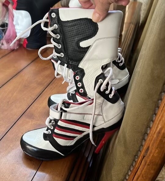 harley quinn 2016 suicide squad screen accurate boots genuine leather | eBay