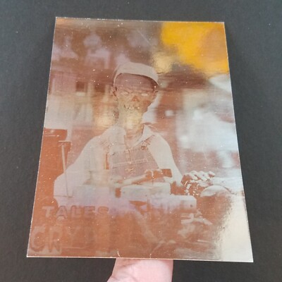 Original Vintage 1993 Tales From the Crypt Hologram Insert H-3 Crypt Keeper NrMt
