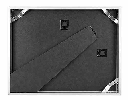 Soporte caballete marco certificados diploma aluminio metal 8,5x11 con vidrio real Foto 2 de 3