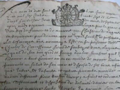 RARE MANUSCRIT ANCIEN 1818 acte notarié en français - collection - 13