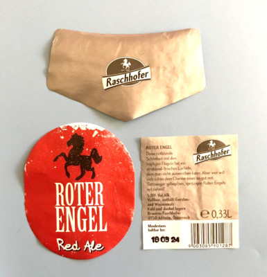 Beer label - Beer label, Raschhofer Roter Engel, Altheim/Austria #396#