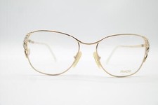 Vintage Amor DA 504 Gold Silver Oval Glasses Eyeglass Frame NOS