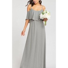 NWT Show Me Your Mumu Caitlin Ruffle Maxi Dress Size S