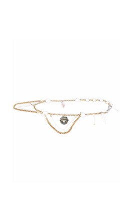 Marine Serre Therapy Chain Belt French Designer Gold Silver Glass Stones OSFM Marine Serre - Fonts In Use main image 3