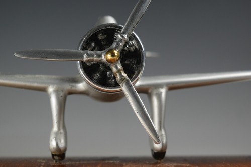 Vintage Aviation Airplane Model Curtiss Hawk 75 Presentation Desk Display 1940 - Picture 10 of 11