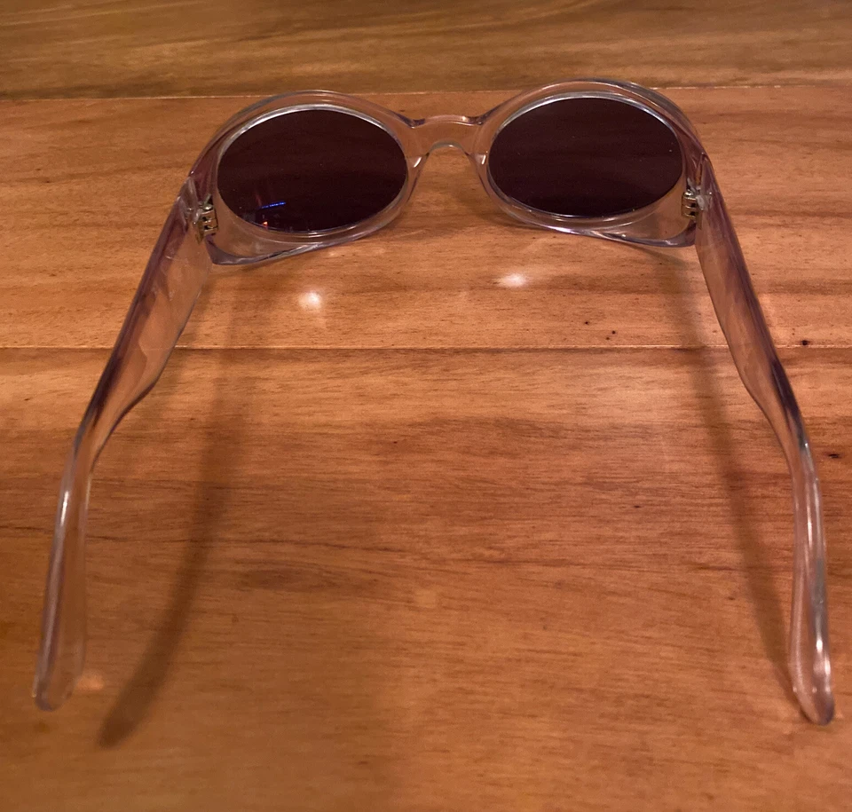 * Редкий винтажный * прозрачный BENSON и ASHLEY BA192 CE солнцезащитные очки овальный круглый женщин w чехол - Изображение 4 из 4