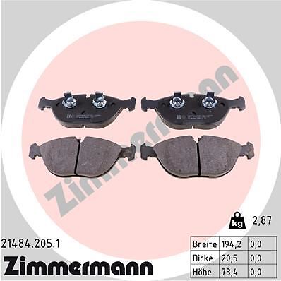 Plaquettes de frein Chrysler Crossfire SRT-6 et kit de freinage Mercedes CLK