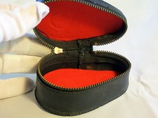 Vintage WIDE Leather lens AUX Bay I II case Made in Japan 62X44mm 6106005