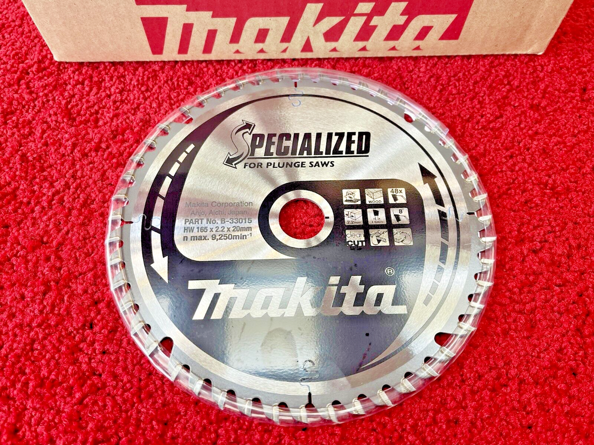 Genuine Makita 165mmx20mmx48T Specialize Plunge Saw Blade SP6000