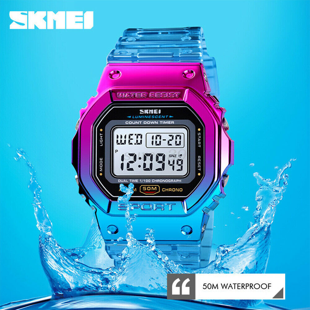 NEW SKMEI FASHION SPORT STUDENT GIRLS WATCH LED DIGITAL WRISTWATCH WATERPROOF