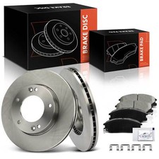 Front Side Disc Brake Rotors & Ceramic Brake Pads for Kia Sorento 2007 2008 2009
