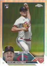 2023 Topps Chrome Update Brent Headrick #USC188 Refractor SP RC Yankees