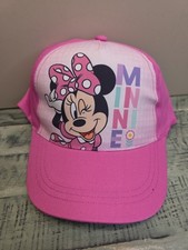 New Disney Minnie Mouse Youth Girls Adjustable Baseball Cap Hat Pink