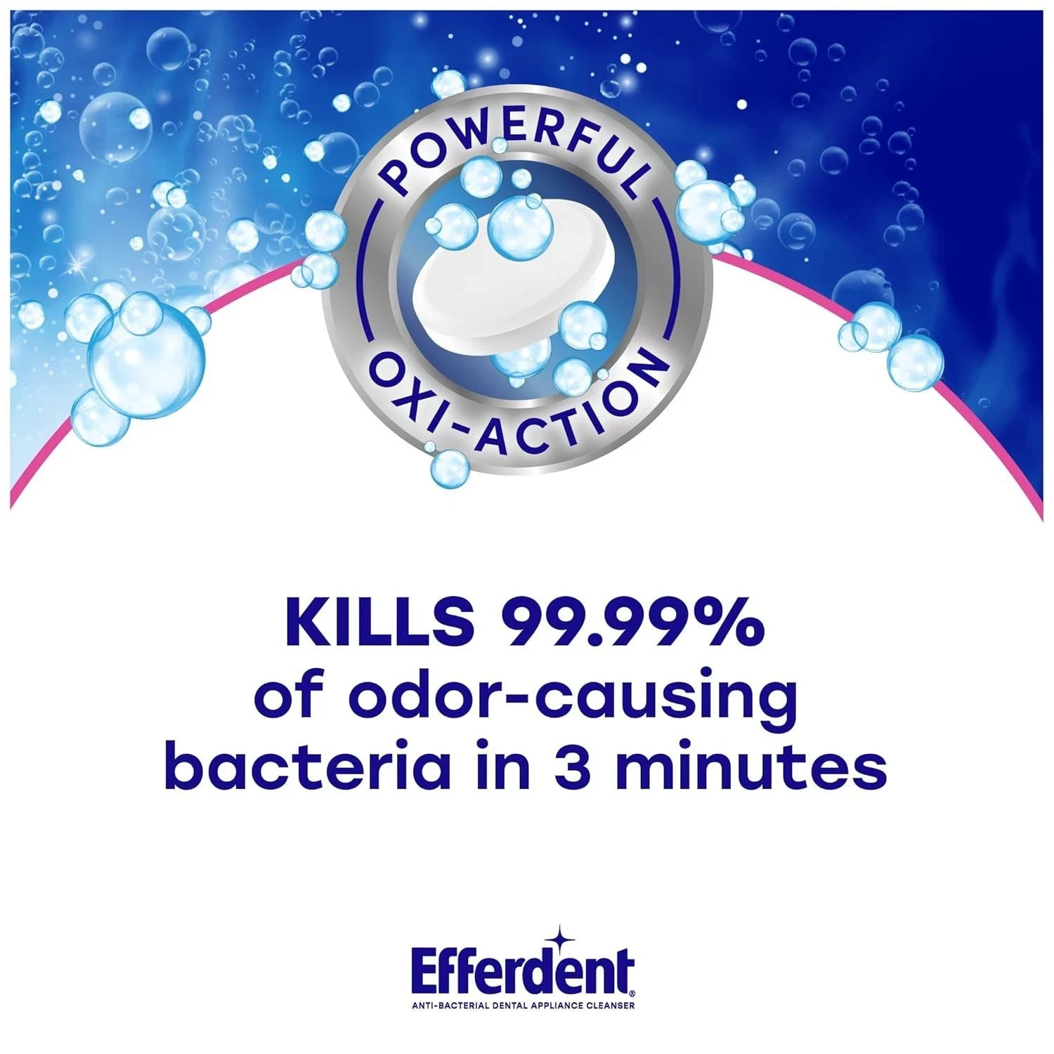 Efferdent Retainer Cleaning Tablets - Denture Cleanser, Complete Clean, 102 Ct