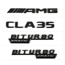 Mercedes Benz CLA35 AMG BITURBO 4MATIC Schriftzug Emblem Aufkleber Badge Auto Mercedes Benz CLA35 AMG BITURBO 4MATIC Schriftzug Emblem Aufkleber Badge Auto