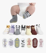 7 pair unisex newborn socks 0 to 3 months