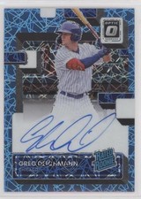 2022 Donruss Optic Carolina Blue Velocity Prizm 21/49 Greg Deichmann Auto 03j5