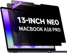 2-Pack Privacy Screen Protector for MacBook Neo 13-Inch A18 Pro   Matte Laptop S