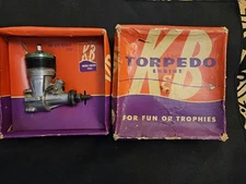 Vintage NOS K&B Torpedo 35 Green Head RC Nitro Airplane Collectible Engine - NEW