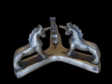 Brass Unicorn Crystal Ball Stand Orb Holder