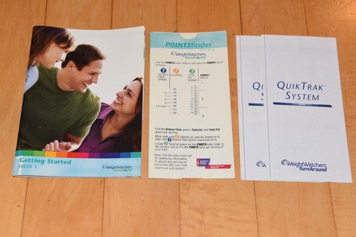 Weight Watchers WW TurnAround Week 1 GETTING STARTED, Point…