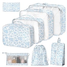 8 Set Packing Cubes for Travel Suicases Luggage Organizers Clothing Storage
