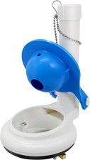 Toilet Flush Valve Assembly for One-Piece Toilets with Flapper and Chain 3-Inch