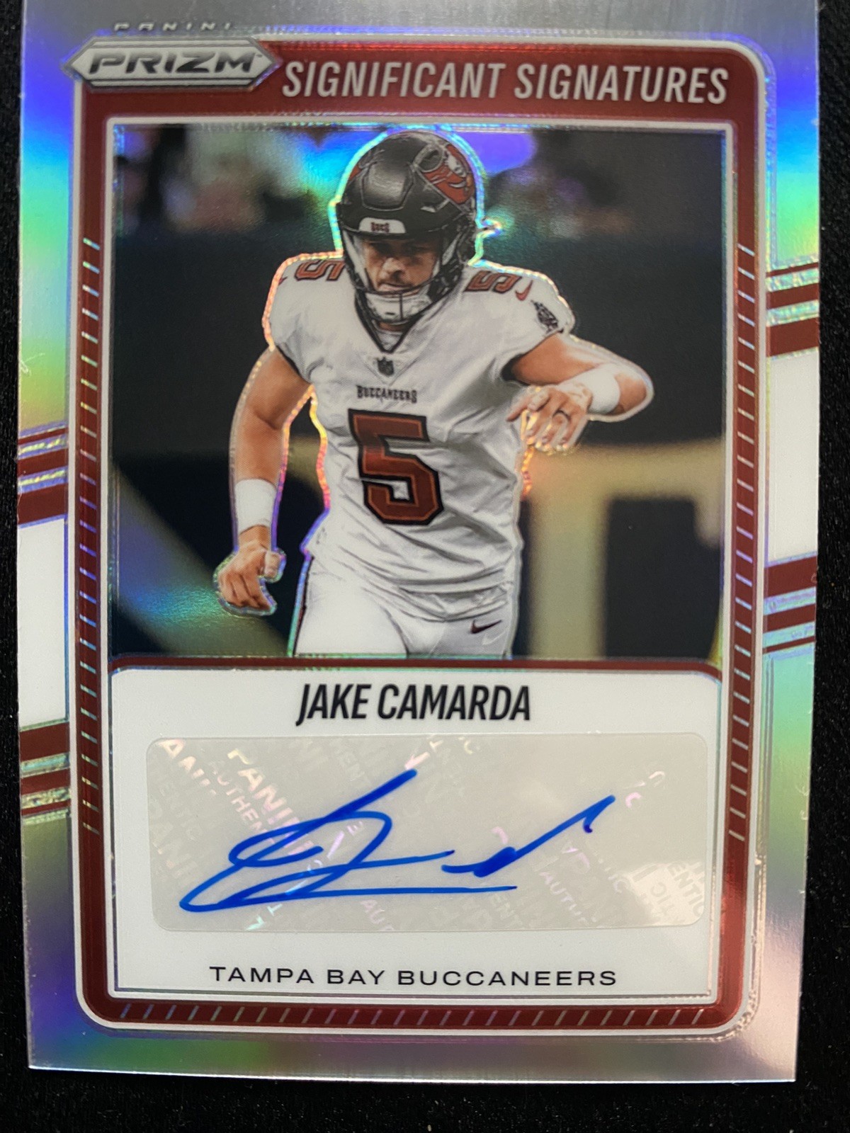 Jake Camarda 2025 Panini Prizm Significant Signatures Auto Buccaneers