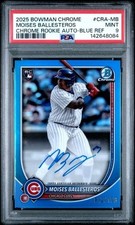 2025 Bowman Chrome - Moises Ballesteros Auto #CRA-MB (RC) Blue 12/150 PSA 9