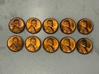 10 1955-S BU Lincoln Cent Bright Red 95% Last San Fran Wheat Mint