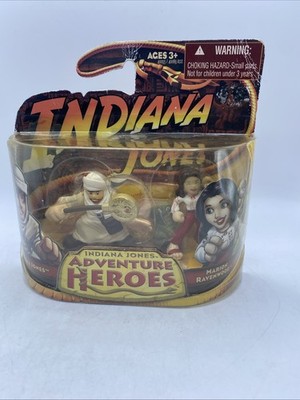 Indiana Jones Adventure Heroes SEALED Wave 1: INDY & MARION RAVENWOOD w/ Monkey