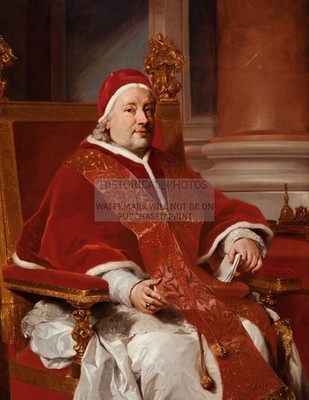 POPE CLEMENT XIII PORTRAIT ANTON RAPHAEL MENGS 1760 8.5X11 PHOTO