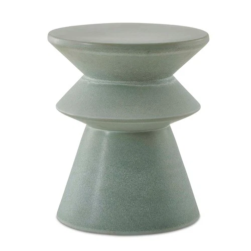 Uttermost 50206 Imogene 14"W Accent Stool - Seafoam - Picture 1 of 3