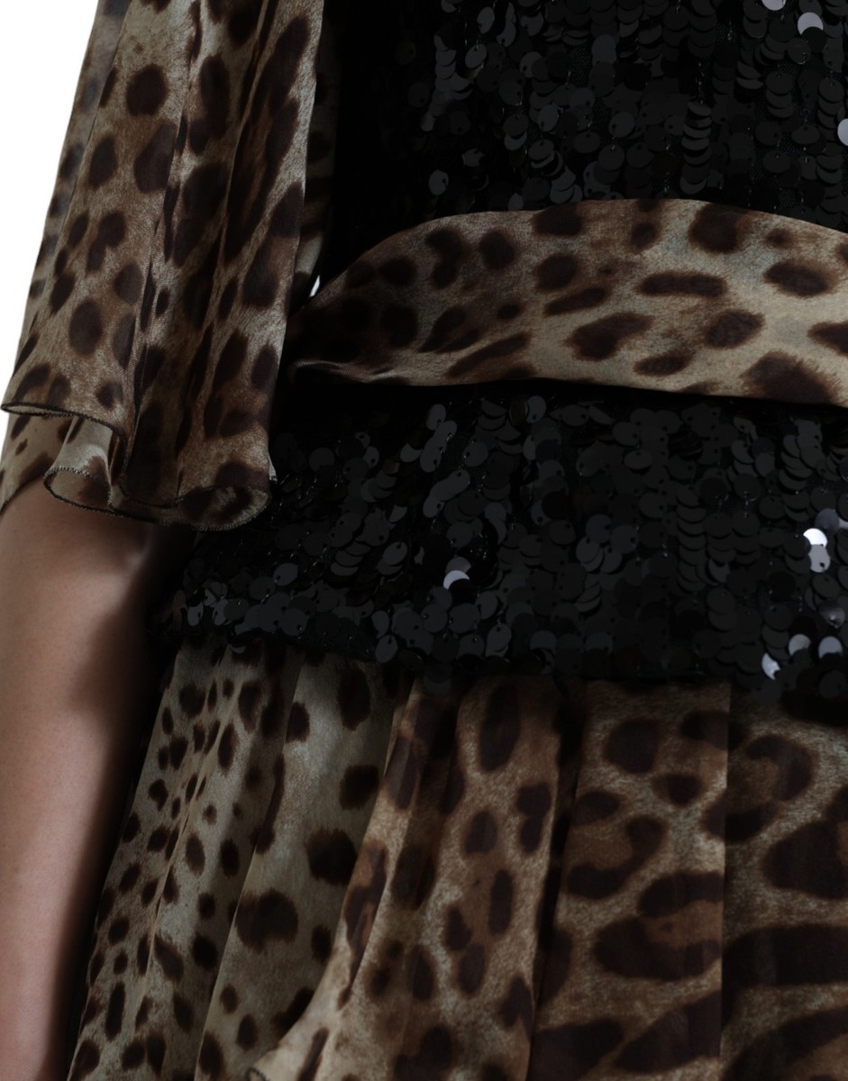 dolce and gabbana leopard sequin dress dolce and gabbana leopard sequin dress